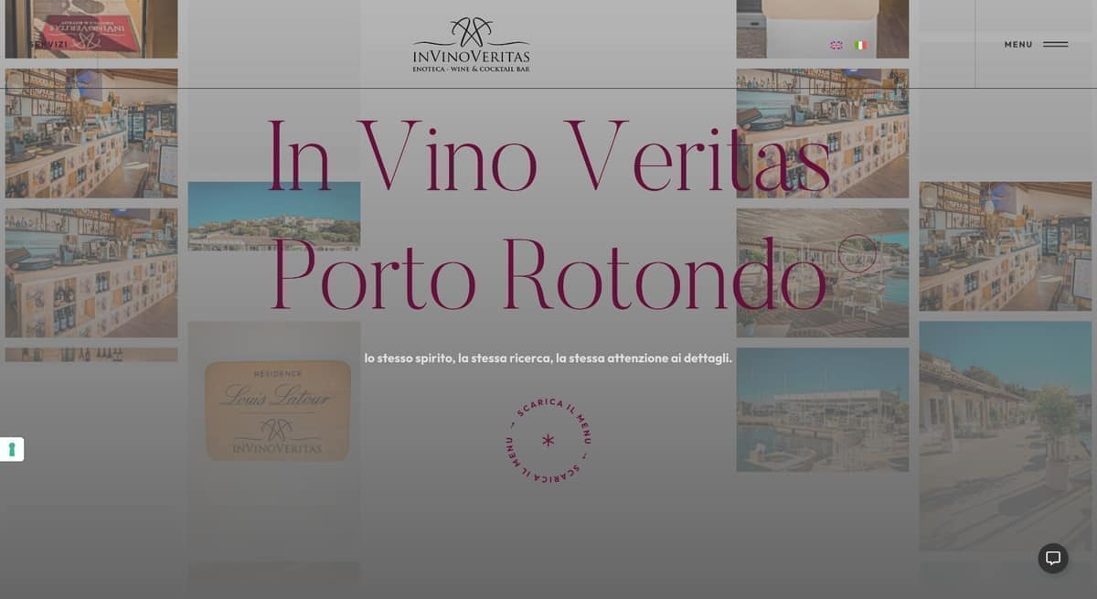 Hero della location In Vino Veritas di Porto Rotondo sul sito