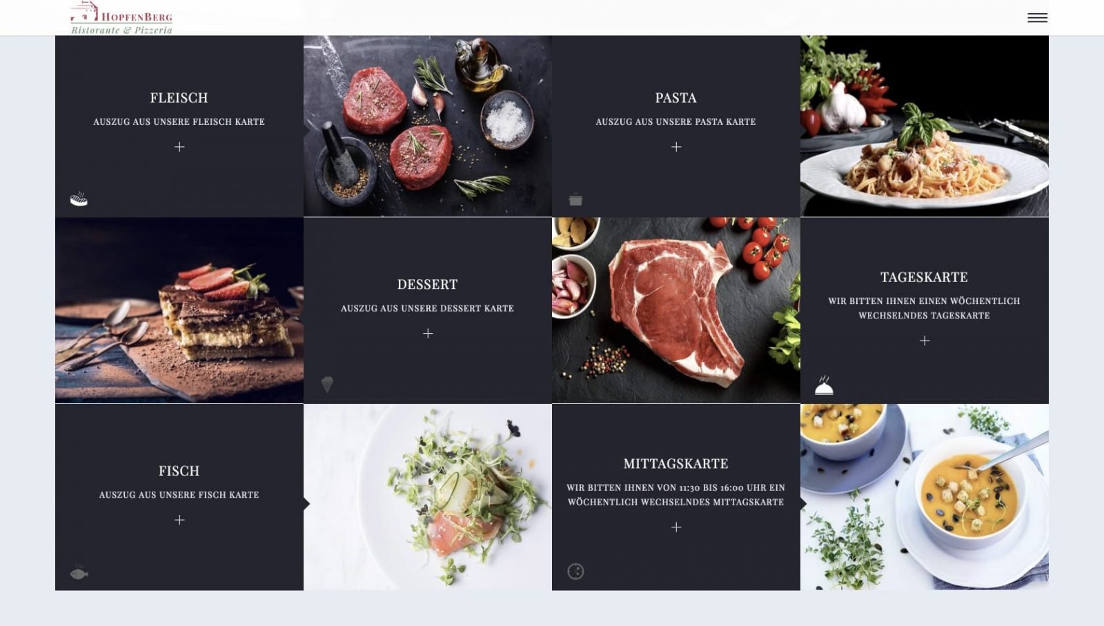 sviluppo sito web • Ristorante Hopfenberg